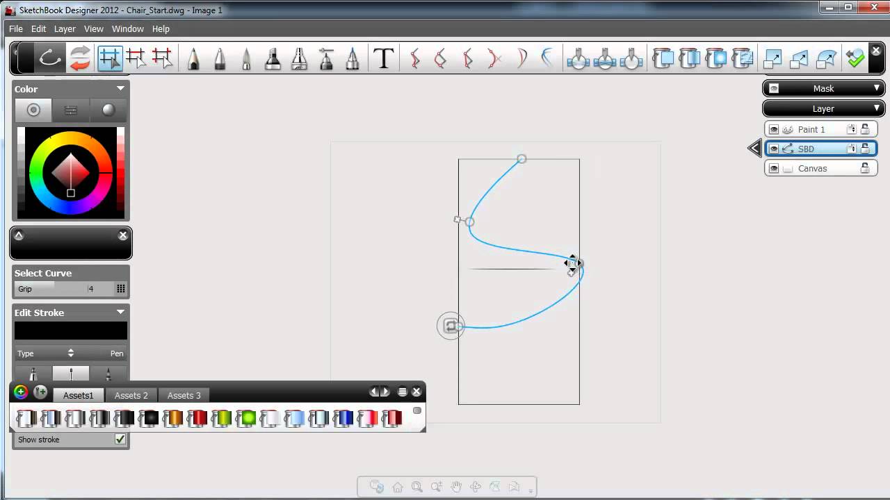 AutoCAD to SketchBook Designer Part 2 YouTube