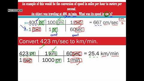 Dimensional Analysis Pt. 2 (Double Unit Conversions)