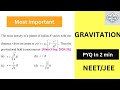 M22.“NEET 2026 Gravitation | Must Do JEE Mains PYQ (Medium)”