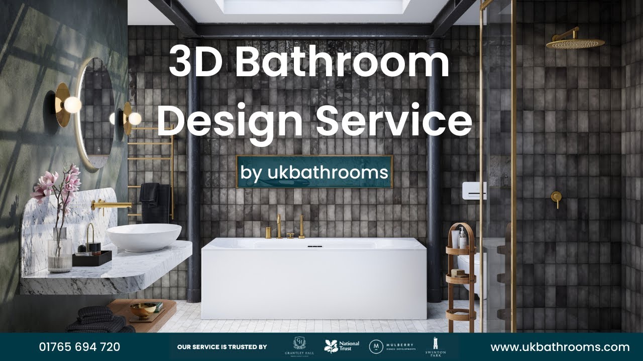 3D Bathroom Design Service by UK Bathrooms - YouTube