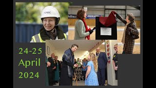 Princess Anne at work 24-25 April 2024; Shropshire, Cambridgeshire & London
