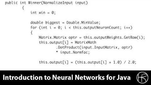 Introduction to Neural Networks for C# (Class 12/16, Part 3/5)