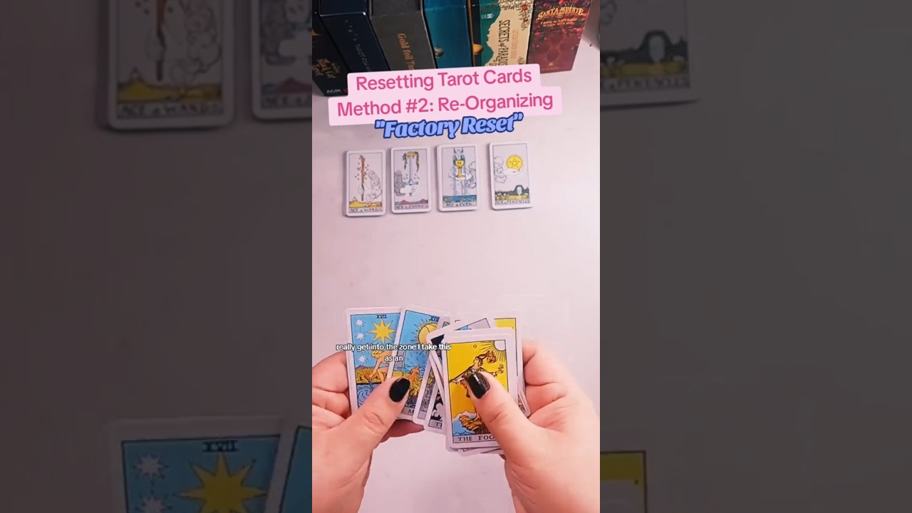 Easiest Way To Reset/Cleanse/Clear Your Tarot Cards 