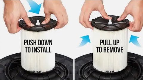 RIGID SHOP VAC AIR FILTER CHANGE: VF 4000, VF 5000, VF6000 and VF 7000