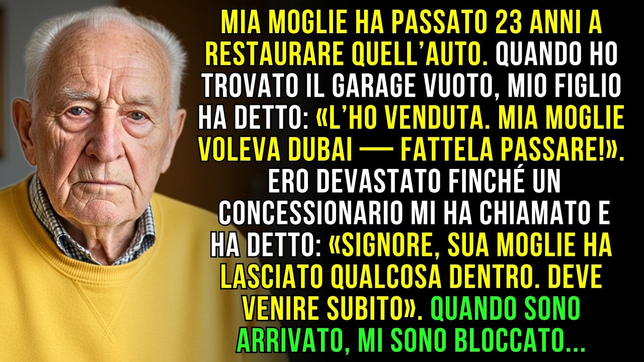 Mio figlio ha venduto l’auto d’epoca di mia moglie per Dubai—poi il concessionario mi ha chiamato