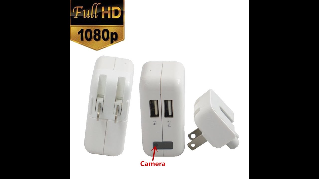 1080p Real USB Apple Power Adapter Spy Camera Plug - YouTube