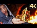 Ultimate Turkey Quesadilla! - 4K Outside Winter Cooking