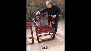 Chinese Mortise-Tenon & Wedge Dowel in Mahogany Palace Chairs