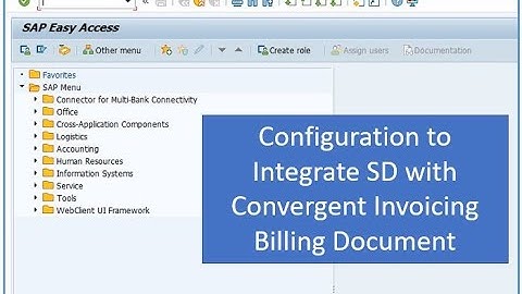 SAP BRIM - Integration of SD Billing Document with Convergent Invoicing