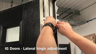Lateral Hinge Adjustment