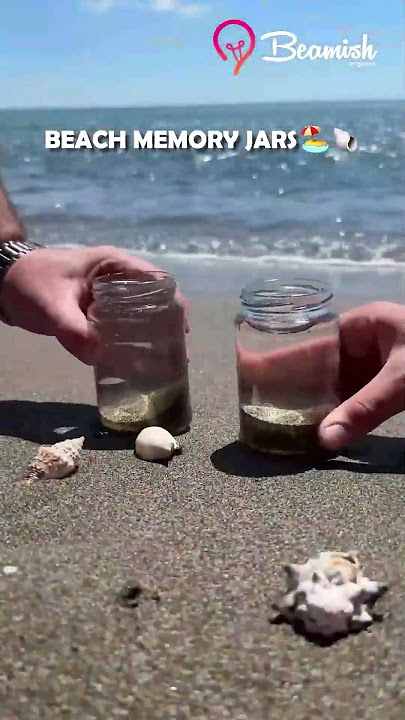 Beach Memory Jars 🌊 🐚 #beach #memory #tricks