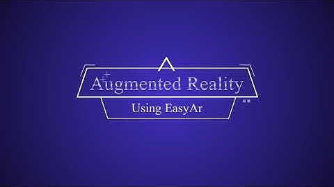 Augmented reality tutorial in unity using EasyAR