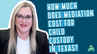 How Much Does Child Custody Mediation Cost? #shorts #childcustody #mediation #mediator