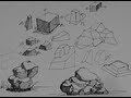 Pen & Ink Drawing Tutorials | How to draw rocks, stones and boulders