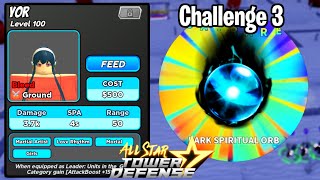 Level 100 Yor ASSASSINATES CHALLENGE 3 | Winterfell Present 2 Unit | All Star Tower Defense Roblox