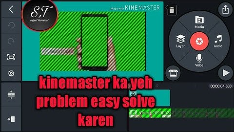 How to fix video lining problem|| kinemaster video layer unsupported black line fix||green layer