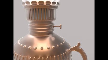 Oil Lamp 3d Model Preview
