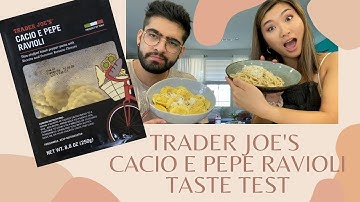 TRADER JOES TASTE TEST | cacio e pepe ravioli vs. traditional cacio e pepe