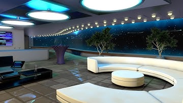 Starship White Noise | Sleep, Study, Focus | Spaceship Lounge Sound 10 Hours