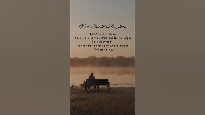 You don’t owe anyone an explanation. #MentalHealthMatters #YouAreEnough#EmotionalShort #SelfWorth