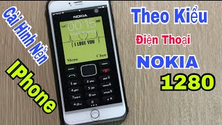 Thiết lập hình nền cho iPhone khá đơn giản nhưng không phải ai cũng biết cách. Hãy thử cài đặt theo kiểu Nokia 1280 để mang lại sự khác biệt cho chiếc điện thoại của bạn.