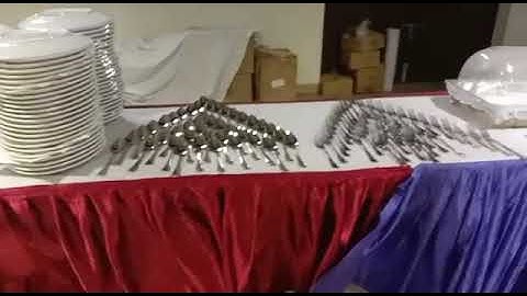 banquet buffet setup