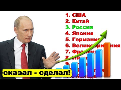 Путин выводит экономику