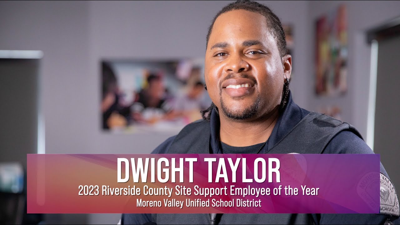 Dwight Taylor Riverside County Site Support Employee of the Year 2023