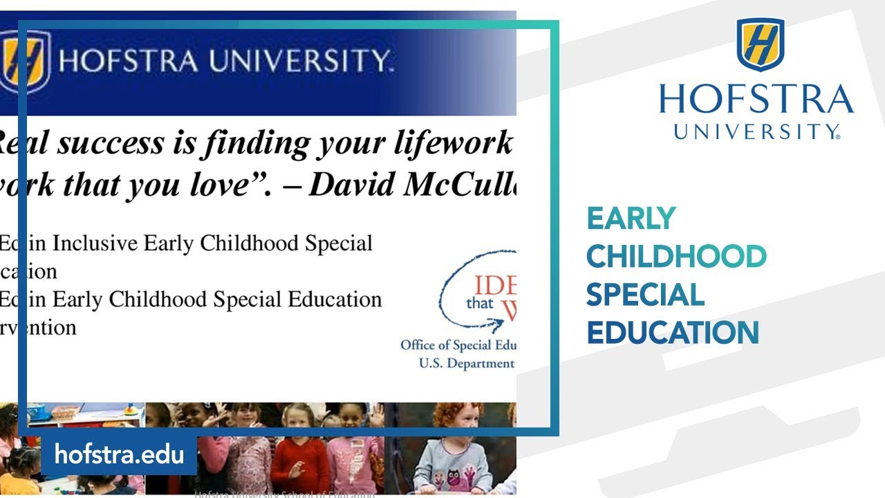 Hofstra University Early Childhood Special Education inar YouTube
