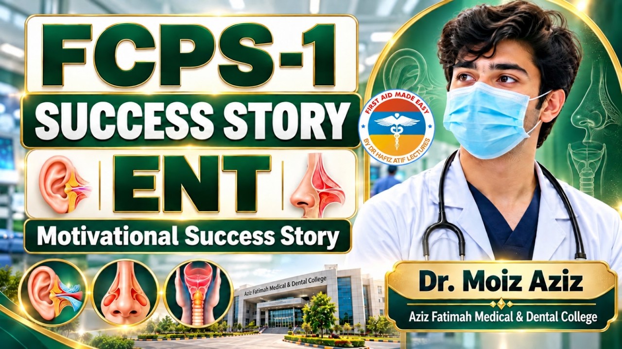 FCPS-1 Success Story of Dr. Moiz | ENT | Aziz Fatimah Medical and Dental College | Dr Hafiz Atif |