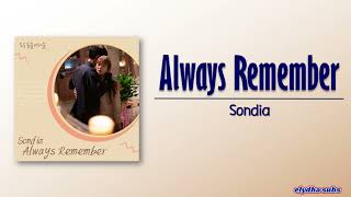 Sondia (손디아) – Always Remember [Do Do Sol Sol La La Sol OST Part 10] [Rom|Eng Lyric]