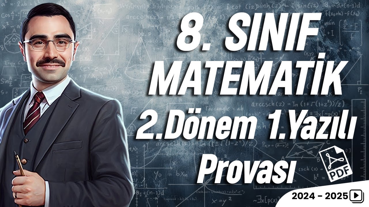 8.Sınıf Matematik | 2.Dönem 1.Yazılı | Yazılı Provası