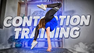 Flexible Gymnast Ella doing Stretching. Contortion Training. Flexshow