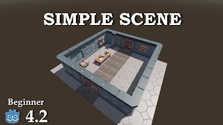 Simple 3D Scene tutorial  Learn Godot 4 3D  no talking