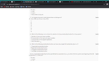 Fuzzy Sets, Logic and Systems & Applications //assignment 1 week4 nptel