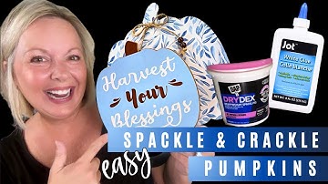Create STUNNING Fall Decor in Minutes with Spackle or Crackle