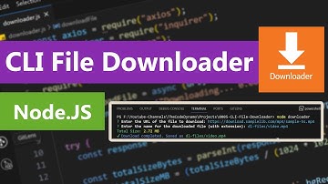 🚀 Node.js CLI File Downloader: Step-by-Step Guide with Progress Bar