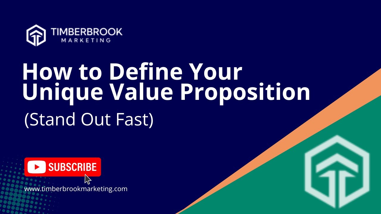 How to Define Your Unique Value Proposition (Stand Out Fast) - YouTube