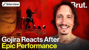 Gojira reacts after epic performance at the Olympics opening ceremony