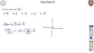 AP Calculus AB Final #3 Multiple Choice Solutions