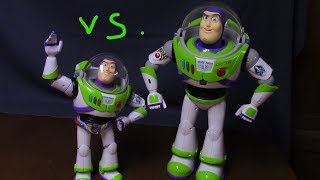 toy story signature collection buzz VS. ultimate programmable robot buzz comparison