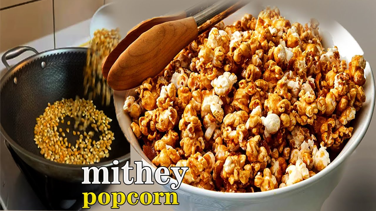 popcorn without machine | Easy Homemade Caramel popcorn