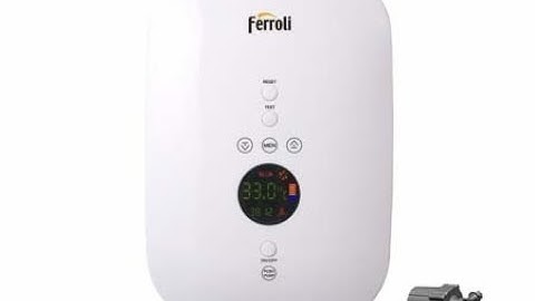 MÁY NƯỚC NÓNG CHÍNH HÃNG FERROLI CÓ  BƠM ĐÈN LED HIỂN THỊ NHIỆT ĐỘ CHỐNG GIẬT KAG-Divo-SDP4.5S