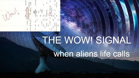 The wow! Signal, when aliens send radio signals to earth in 1977