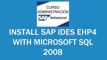 Install SAP IDES EHP4 Ingles 1 of 3