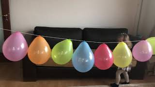 Balon Patlatma, balloon blasting, ballonstralen, eğlenceli çocuk videosu, funny kids