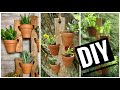 Ideia linda com vaso de cerâmica - Suporte de pallet para plantas Mini Amor Perfeito
