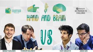 Karjakin and Radjabov vs. Vidit and Giri | Hand and Brain screenshot 5