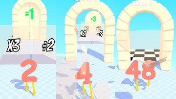 Calculate Run! Math Number All Levels 1-8 Gameplay Android iOS Part 1