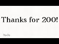 THANKS FOR (almost) 200! Goodbye to a World Animation